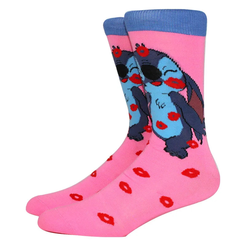 1 Pair New Design Cartoon Long Socks