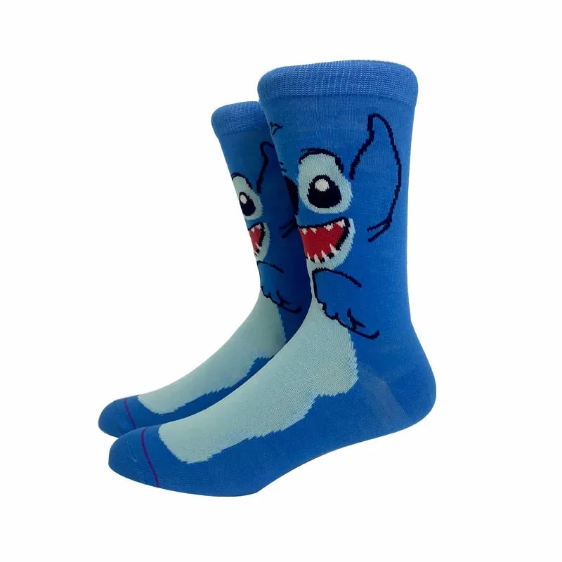 1 Pair New Design Cartoon Long Socks