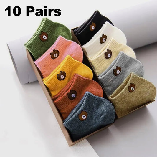 10 Pairs Women Socks Set