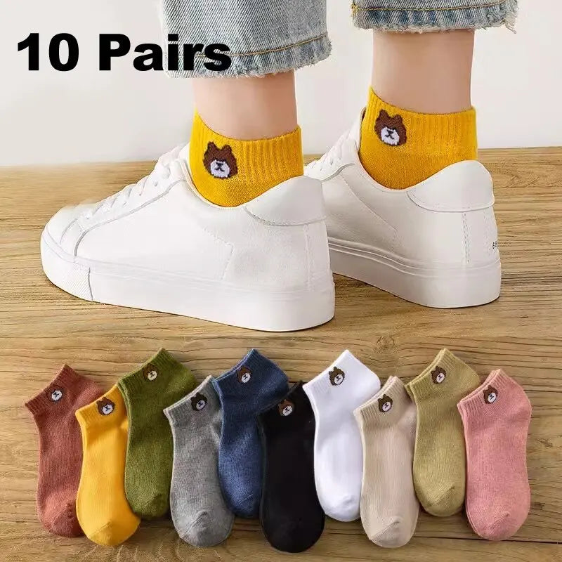 10 Pairs Women Socks Set